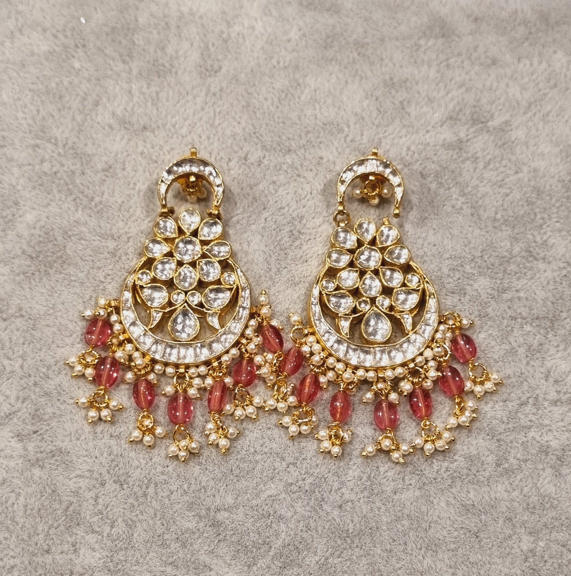 kundan-earrings-pink-beaded