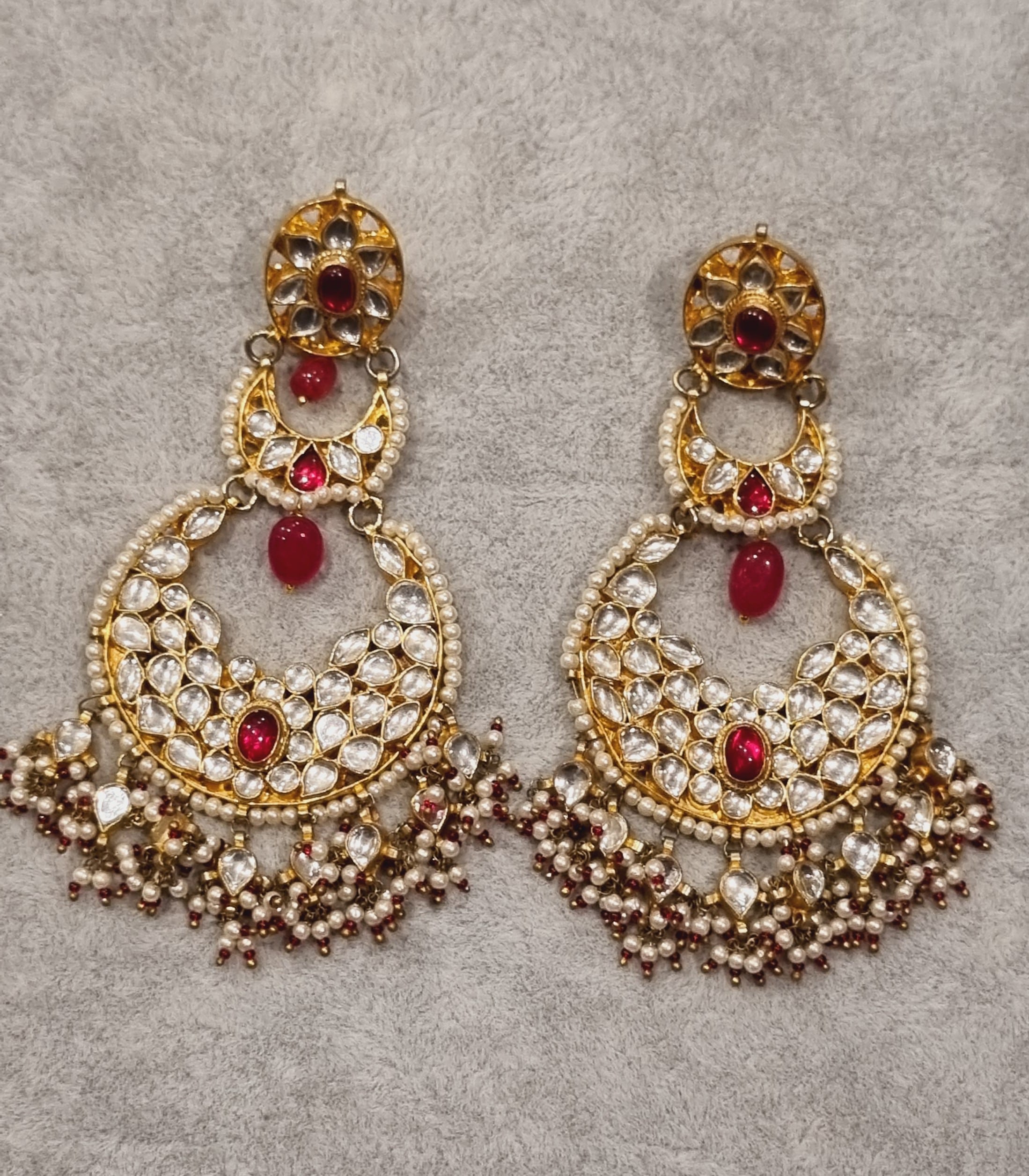 red-stone-kundan-earrings